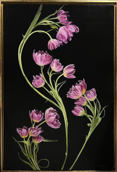 Click to view detail for Magenta Blooms 36x34 $2700